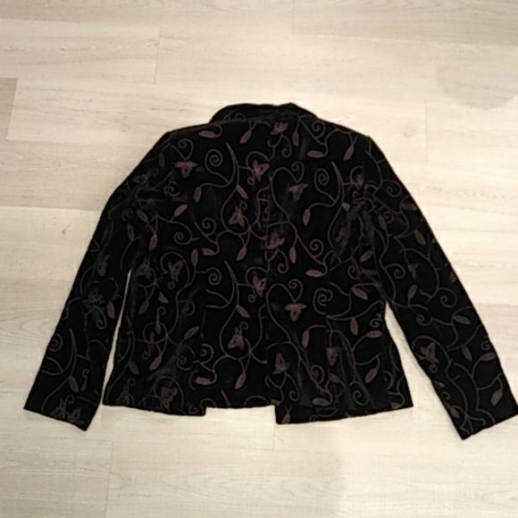Covington leafy velvet blazer - Picture 5 of 6